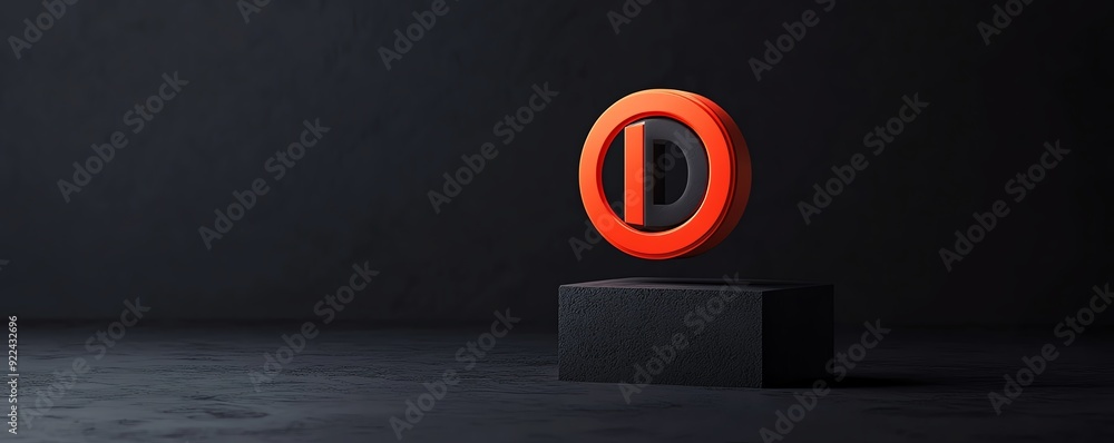 Poster a d search engine icon glowing in a dark digital environment, symbolizing the illumination of inform