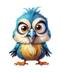  Funny Grumpy Bird Clipart.