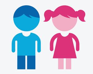  girl and boy icon