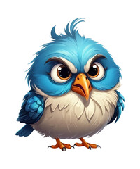  Funny Grumpy Bird Clipart.