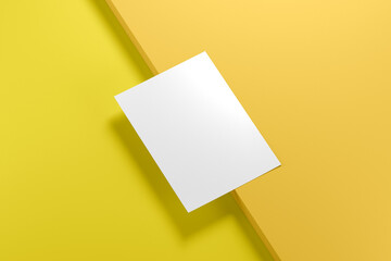 Flyer Mockup 3D Rendering