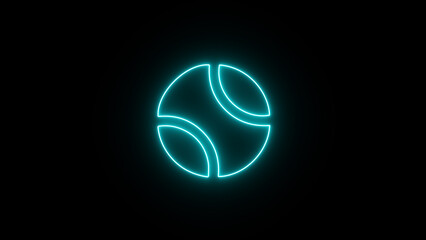 Neon Glowing icon design.frames sign. Vector illustration.