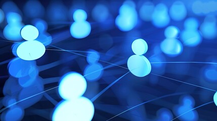 Contemporary Blue Gradient Social Media Background Design for Digital Platforms, Showcasing Trendy Hues and Modern Aesthetic for Social Networking Sites