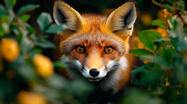 A wildlife-themed image of a fox navigating through a forest, symbolizing cleverness and strategy.