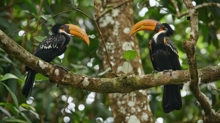 Fototapeta premium Two Birds on a Branch