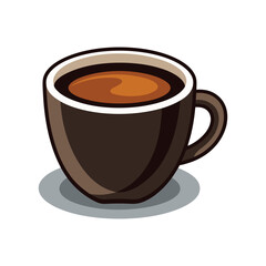 Coffee cup isolated vector template illustration