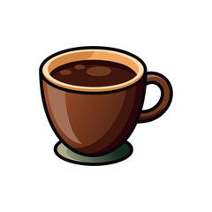 Coffee cup isolated vector template illustration