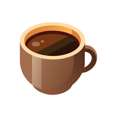 Coffee cup isolated vector template illustration