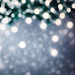 A captivating image featuring defocused Christmas lights with a beautiful bokeh effect creating a magical and festive backdrop perfect for holiday-themed designs and backgrounds.