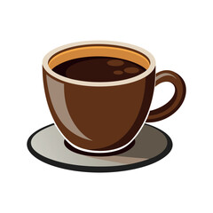 Coffee cup isolated vector template illustration