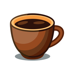 Coffee cup isolated vector template illustration