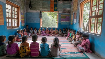 classroom, where students come together to learn