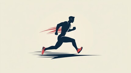Silhouette of a Runner
