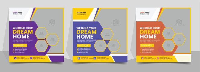 Construction social media post banner Design, Plumber Service Social Media web banner, home repair flyer social media post and web banner template, renovation Handyman home repair banner, ads