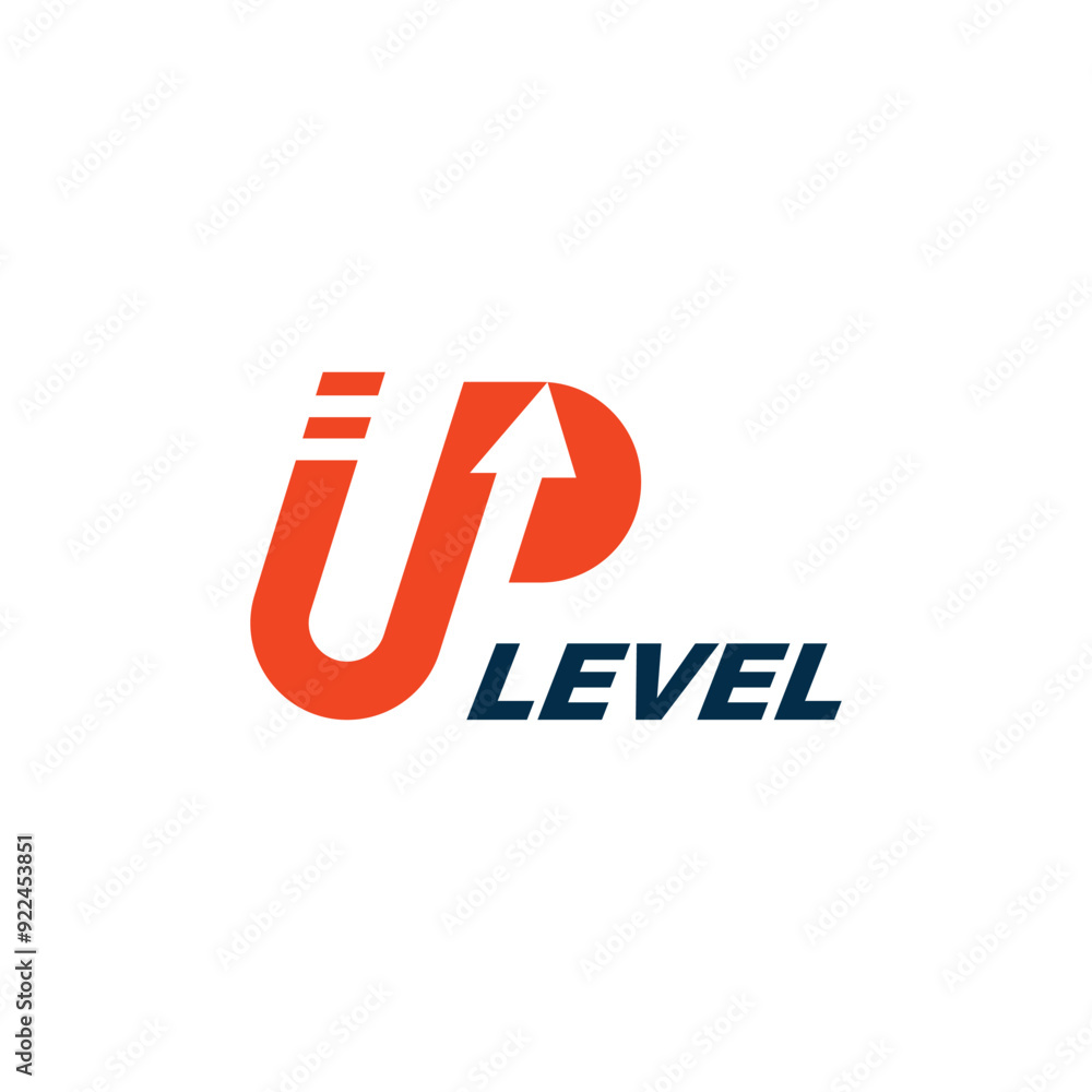 Poster design text up with arrow