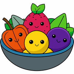 Mixed Fruit art vector
