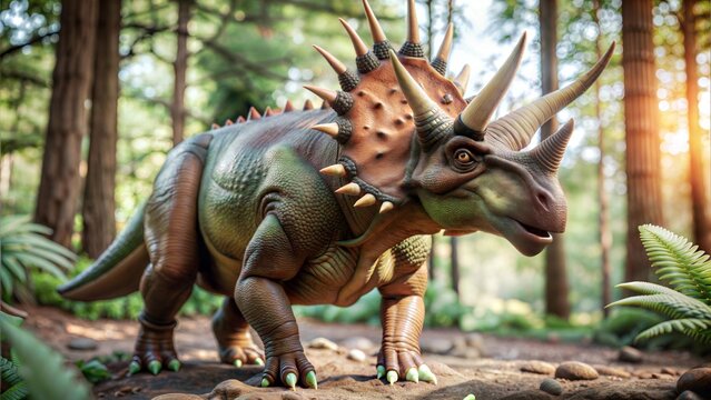styracosaurus dinosaur background
