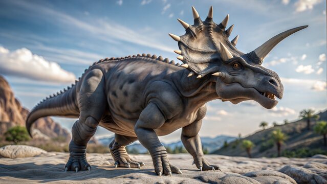 einiosaurus dinosaur background