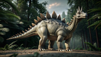 Fototapeta premium stegoceras dinosaur background