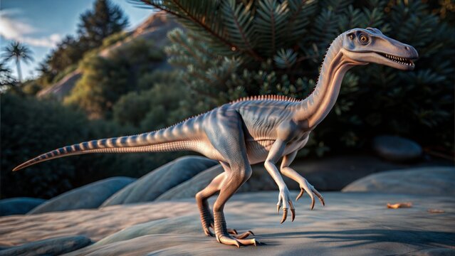 compsognathus dinosaur background