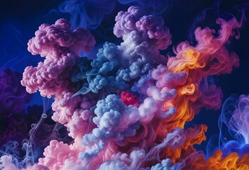 smoke texture pattern with various colors