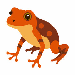 Common coqui frog art vector illustration