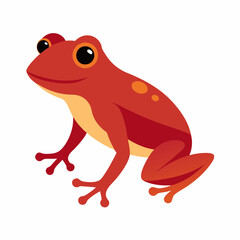 Common coqui frog art vector illustration