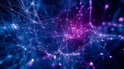 Fototapeta premium A digital web of lines and grids, representing the intricate network in data science