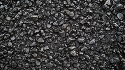 Textured Black Asphalt Surface