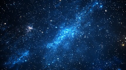 Naklejka premium Cosmic Blue Vortex