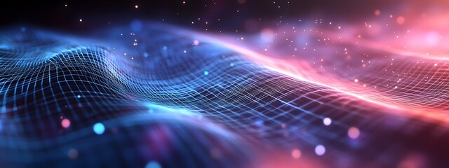 A digital web of lines and grids, representing the intricate network in data science