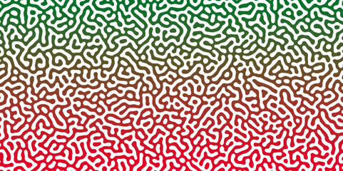 Abstract Turing organic wallpaper with background. Turing reaction diffusion monochrome seamless pattern with chaotic motion. Natural seamless line pattern. Linear design with biological shapes.