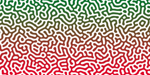 Abstract Turing organic wallpaper with background. Turing reaction diffusion monochrome seamless pattern with chaotic motion. Natural seamless line pattern. Linear design with biological shapes.