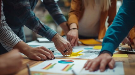 Obraz premium venture capitalists considering funding options