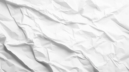Obraz premium Crumpled White Paper Texture