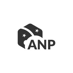ANP letter logo design on white background. Creative  modern ANP letter logo design. Vector design.