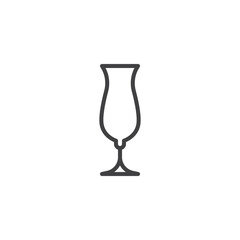 Hurricane Glass line icon