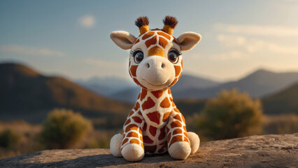 cute toy plush giraffe
