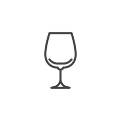 Brandy Snifter line icon