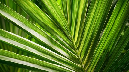 Lush Green Palm Leaves