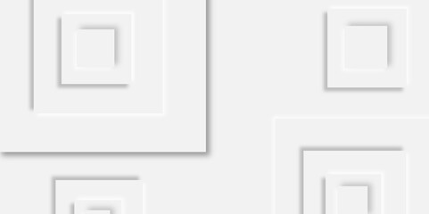 Abstract white rectangle shape geometric line background. abstract seamless modern white and gray color technology concept geometric rectangle vector background neomorphism style poster, banner design