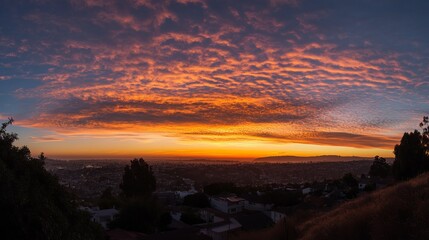 Breathtaking Sunset Over Cityscape