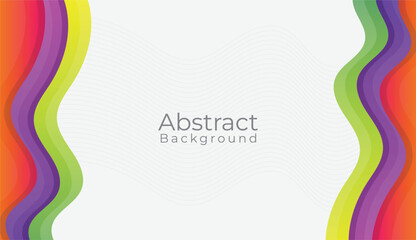 Abstract wave background design with gradient color. Water wave wallpaper design. Gradient color wave background vector. Colorful template