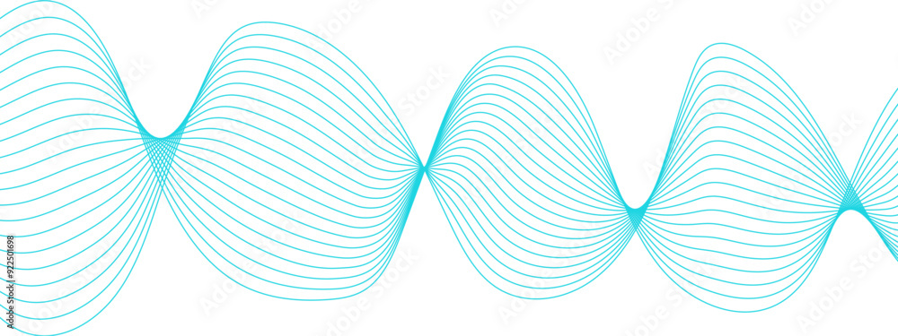 Aufkleber abstract colorful wave line transparent background modern stream wave background and wave curve line