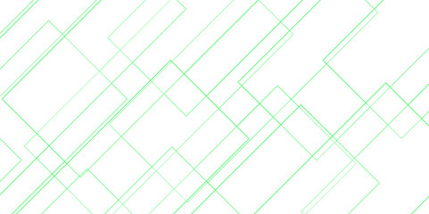 Abstract geometric squares in bright light with soft shadows as pattern. Vector futuristic digital landscape with lines. Abstract white and green futuristic geometric architecture concept. 
