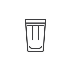 Tea Glass line icon