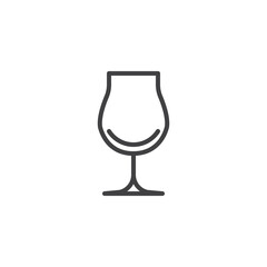 Tulip Glass line icon