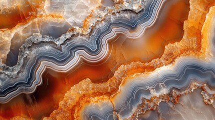 Agate Stone Close Up