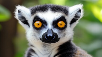 Fototapeta premium Curious Lemur Portrait