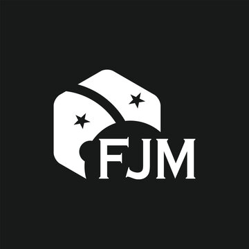 FJM letter logo design on white background. Creative  modern FJM letter logo design. Vector design.